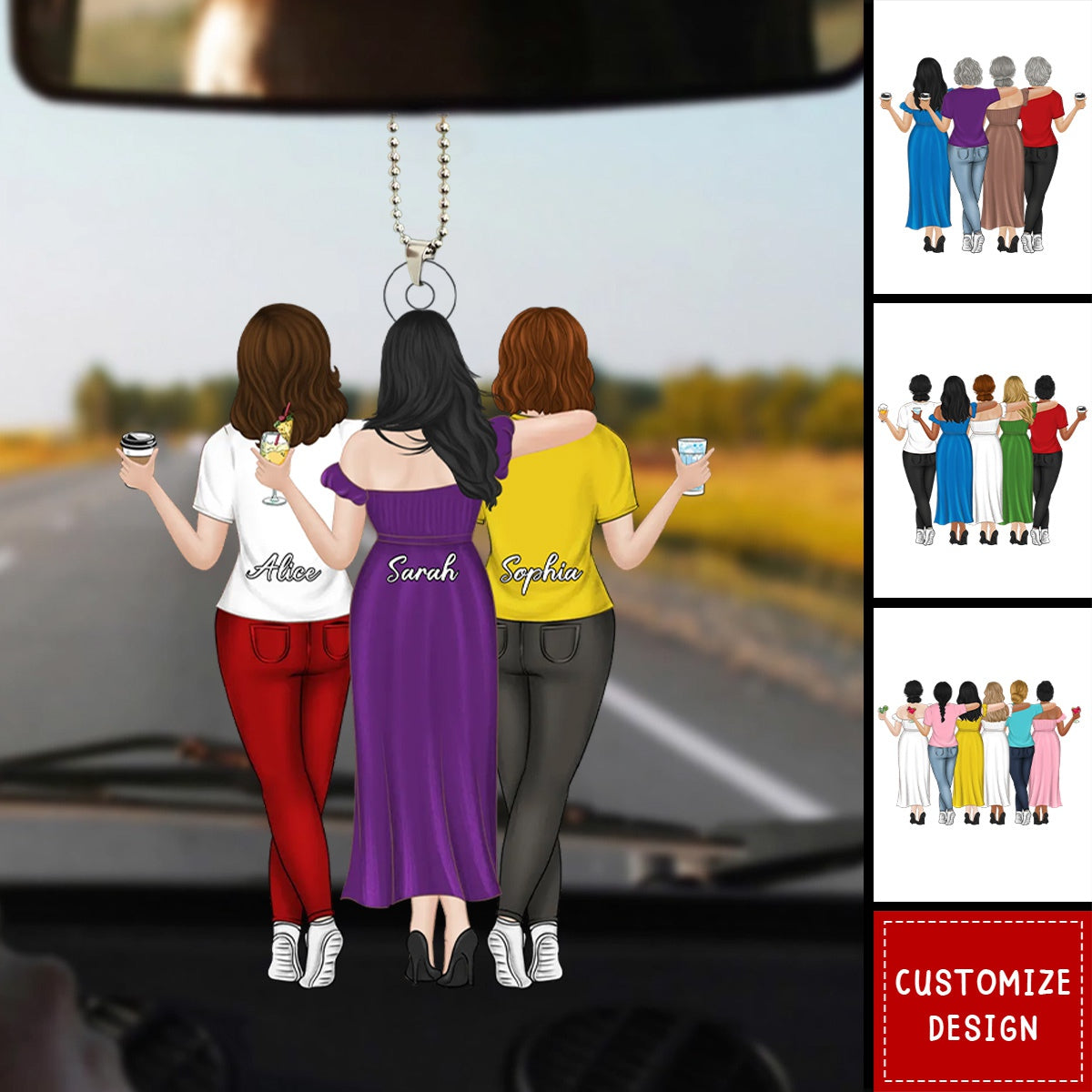 Friends Like Stars - Personalized Acrylic Ornament - 2024 New Release