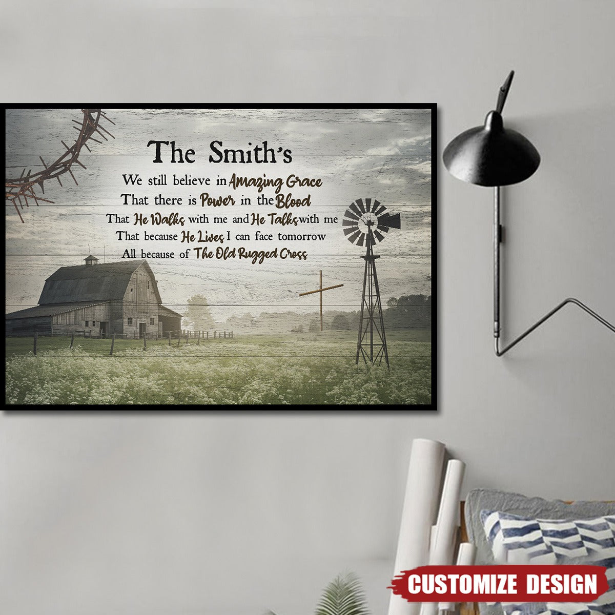 Personalized Amazing Grace Premium Poster