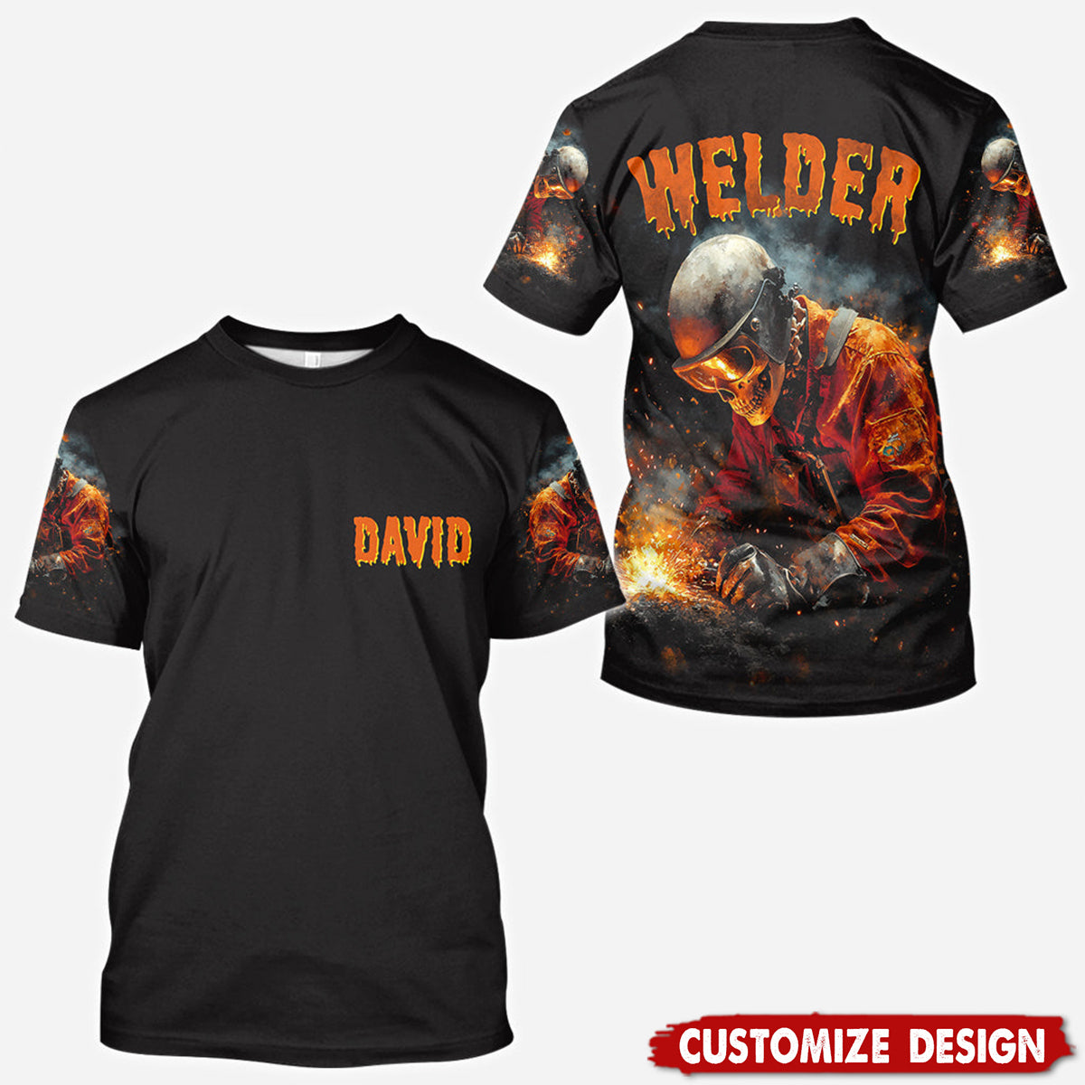 Personalized Welder T-Shirt - Gift For Welder Man