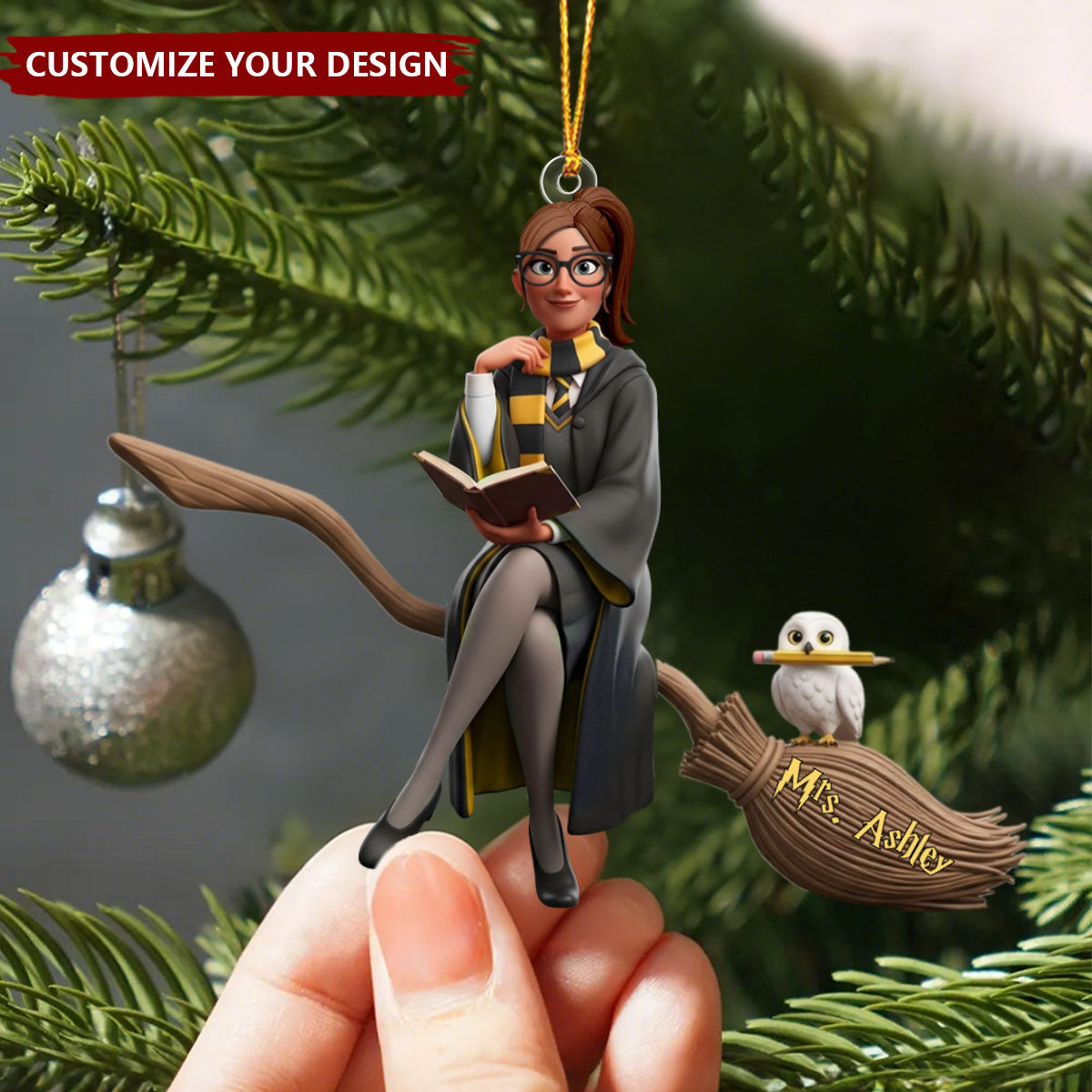 Magic Witch - Personalized Witch Christmas Ornament Gifts For Witch Lovers
