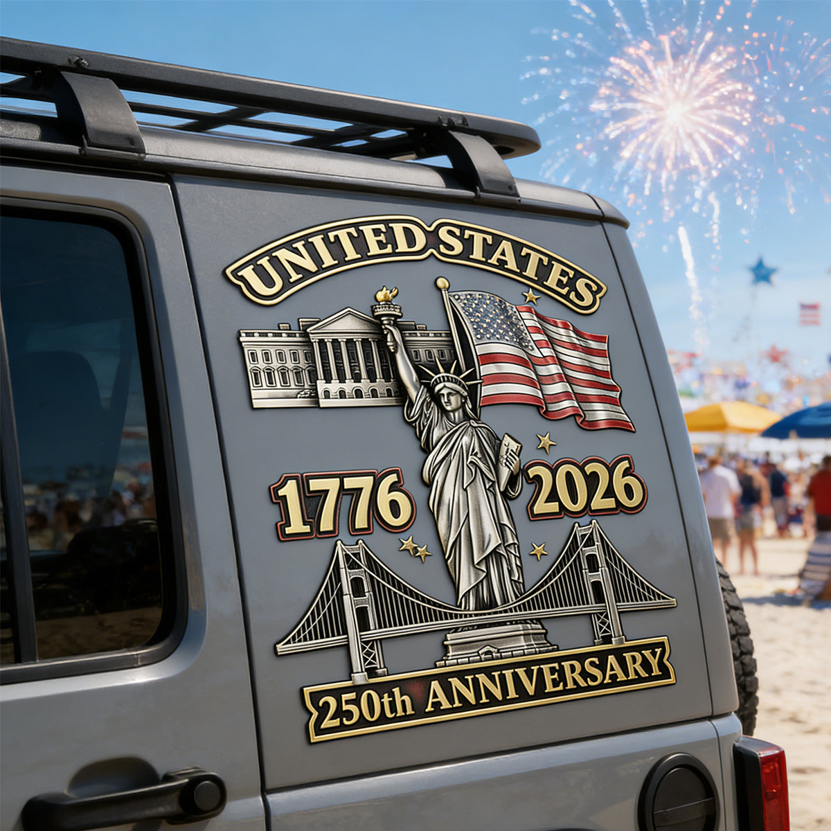 250th Anniversary - Car Window Decal Sticker