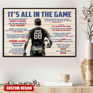 Personalized Soccer Man Poster - Gift For Soccer Lover
