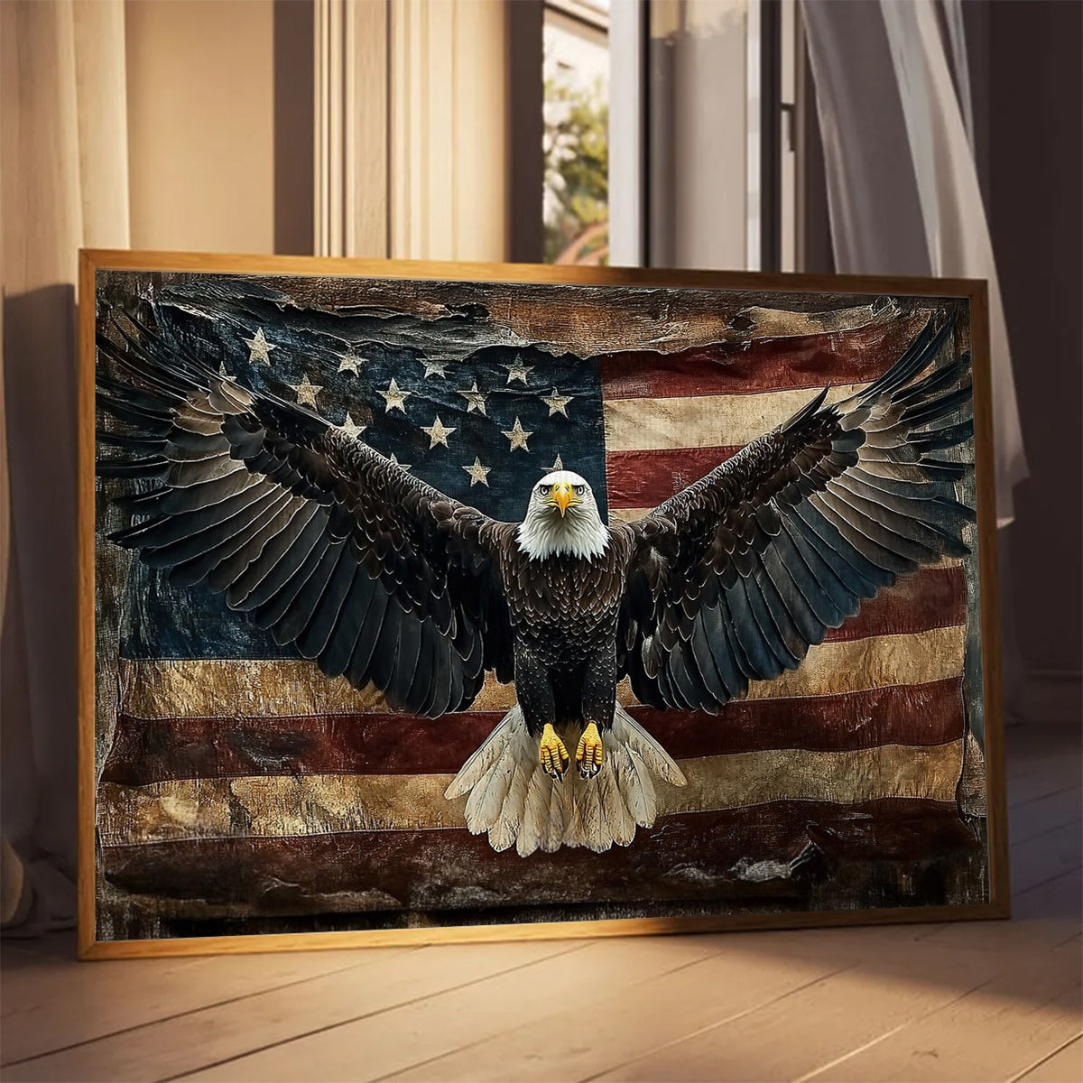 July 4th Eagle Poster-Gift For Christians, Eagle Lovers