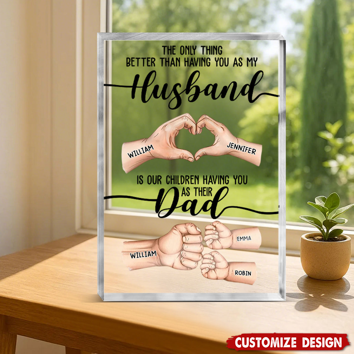 The Only Thing Better Than Having You As My Husband - Personalized Rectangle Acrylic Plaque - Birthday,Father's Day GIft For Dad