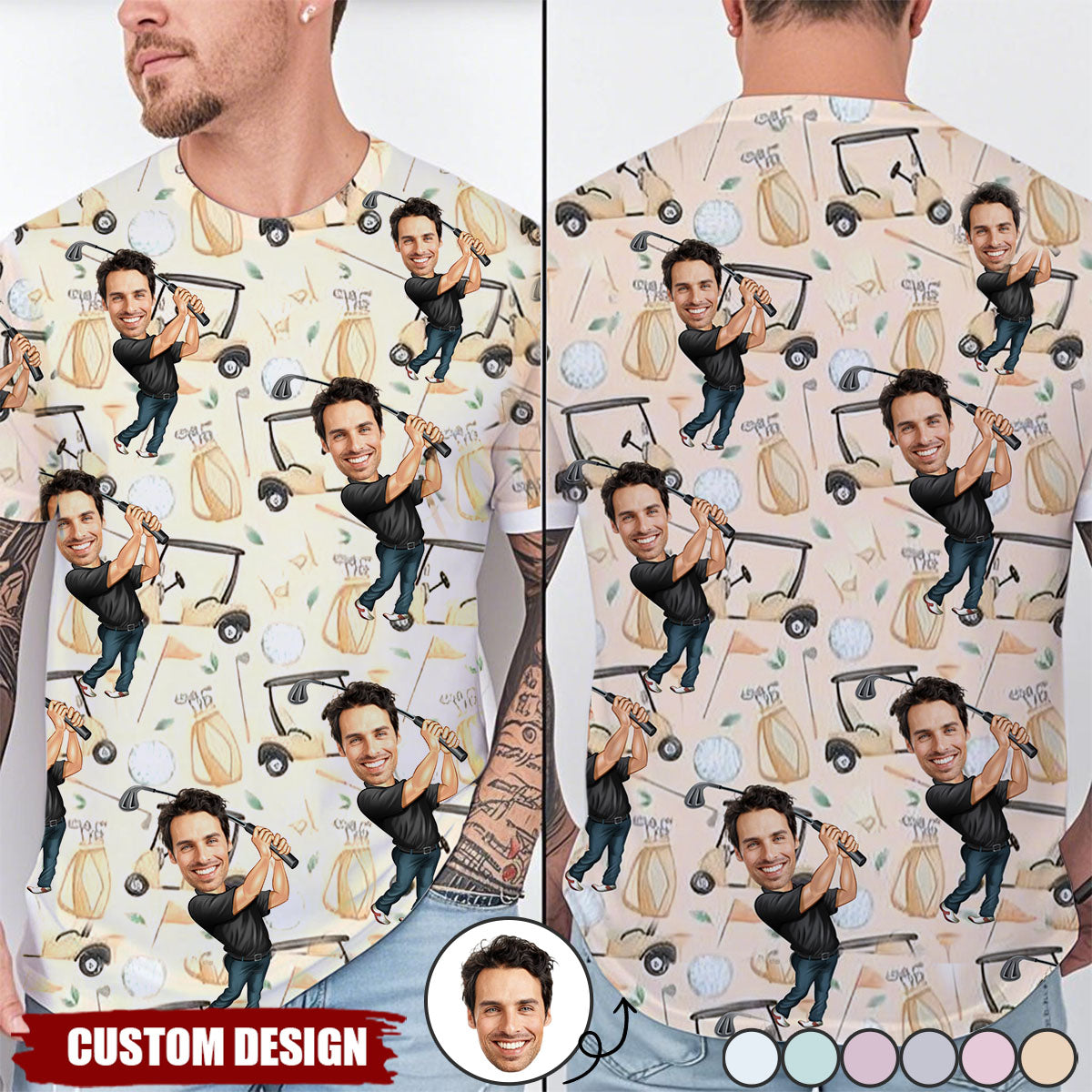 The Best Gift For Golf Dad, Uncle, Husband... - Personalized Golf Shirt