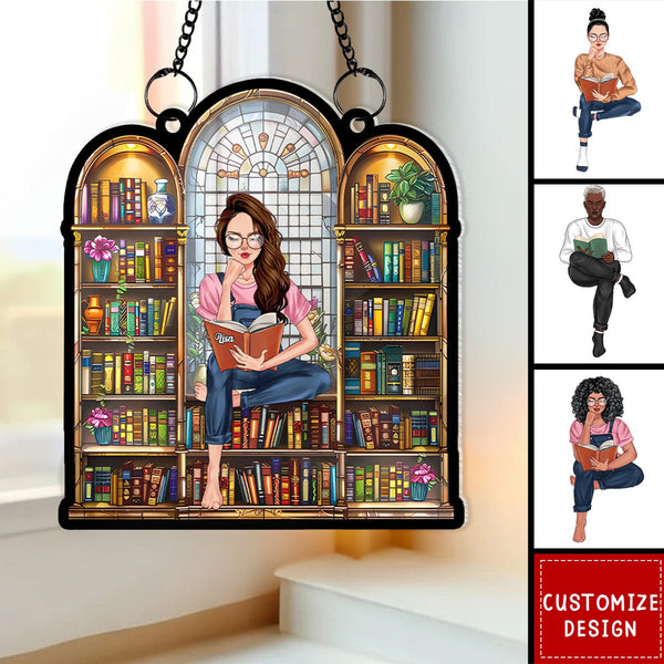 Personalized Book Lovers Suncatchers For Windows Hanging