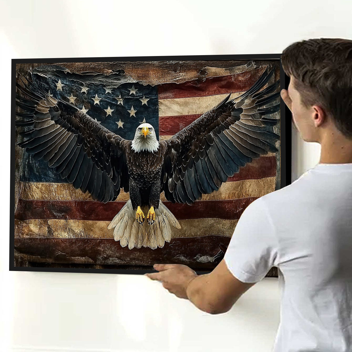 July 4th Eagle Poster-Gift For Christians, Eagle Lovers
