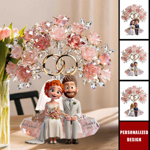 Personalized  Wedding Couple Acrylic Plaque - Gifts For Couple