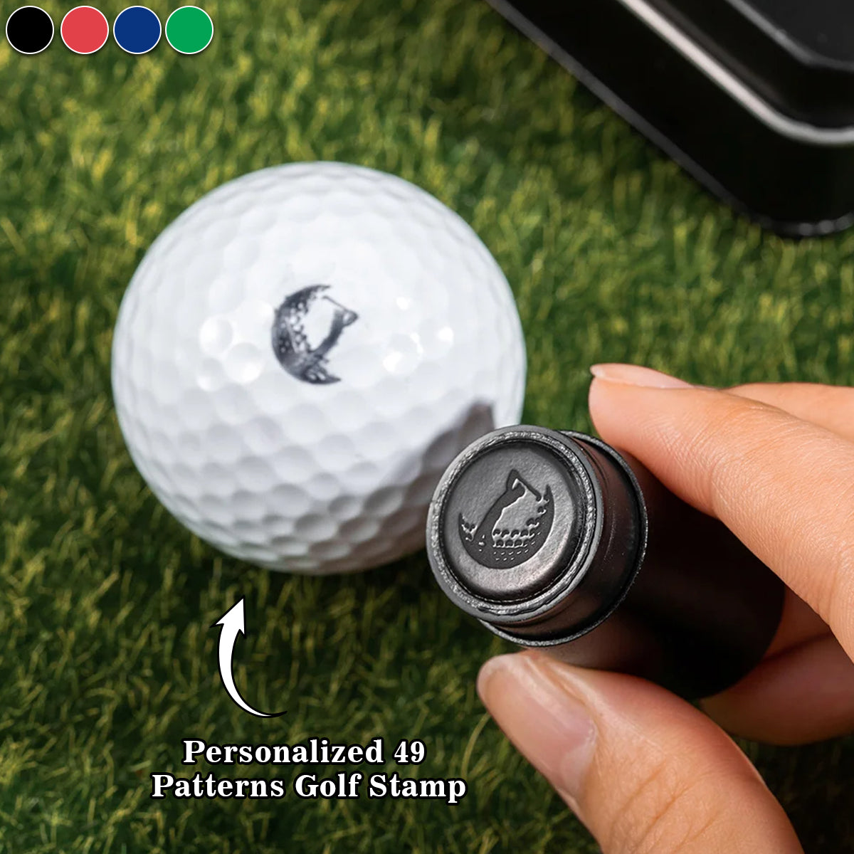 Personalised Monogrammed Initial Golf Ball Stamp-Gift for Golf Player