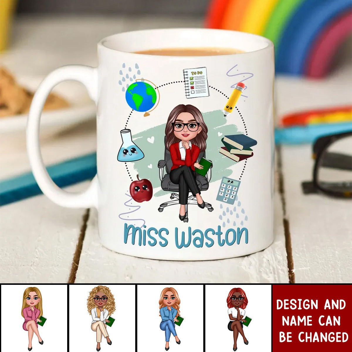 Teacher Mug School Things Personalized Mug, Back To School Gift