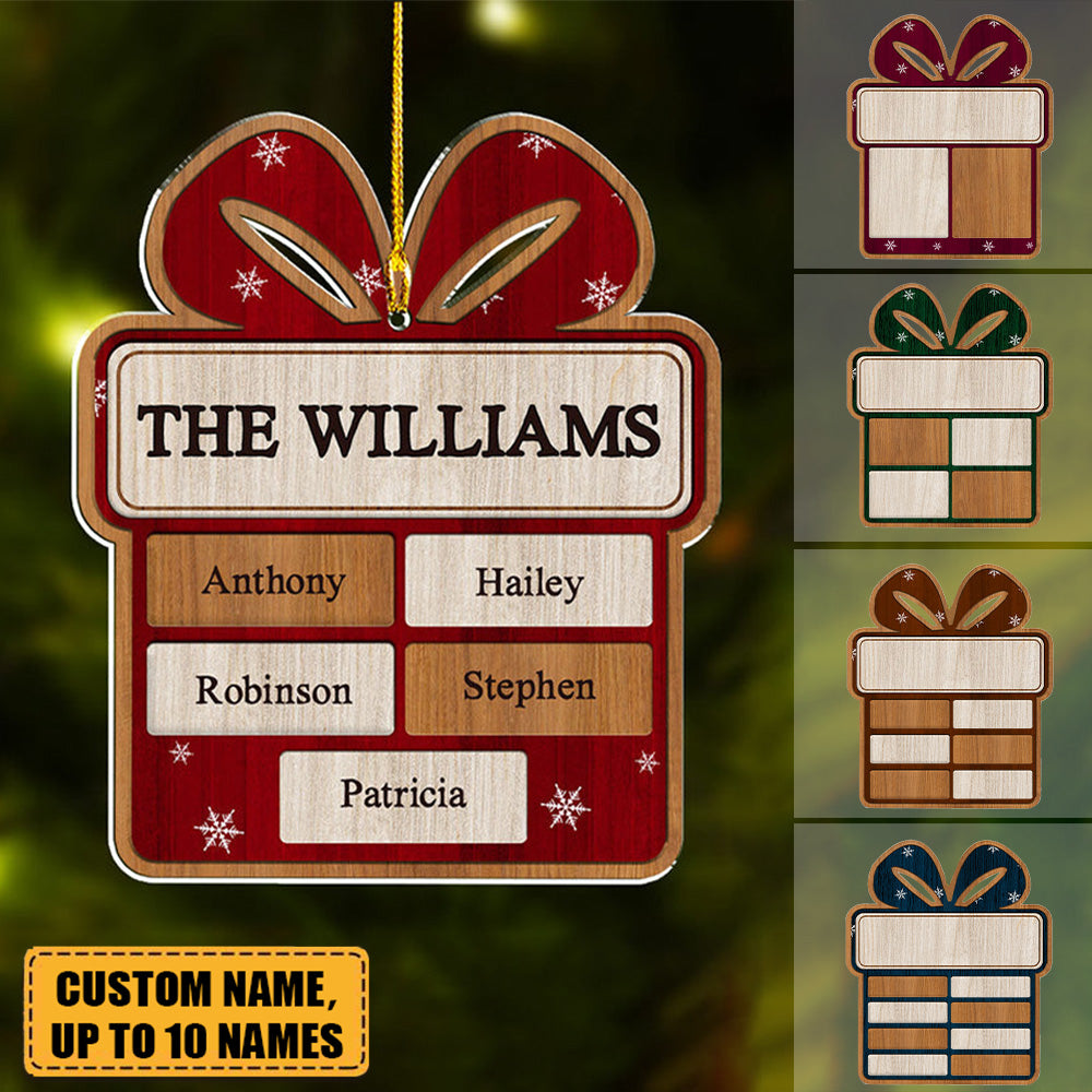 Family Present - Personalized Custom Acrylic Ornament