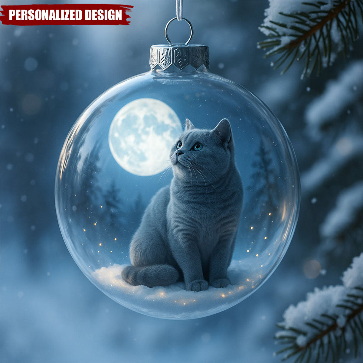 Cute Cat Christmas Ornaments