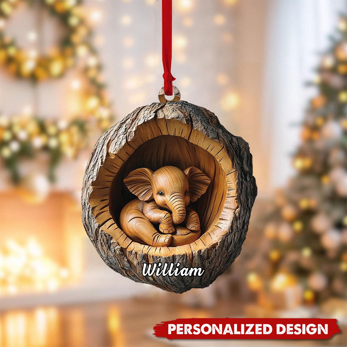 Personalized Elepehant Ornament-Gifts For Elepehant Lover-2024 New Release
