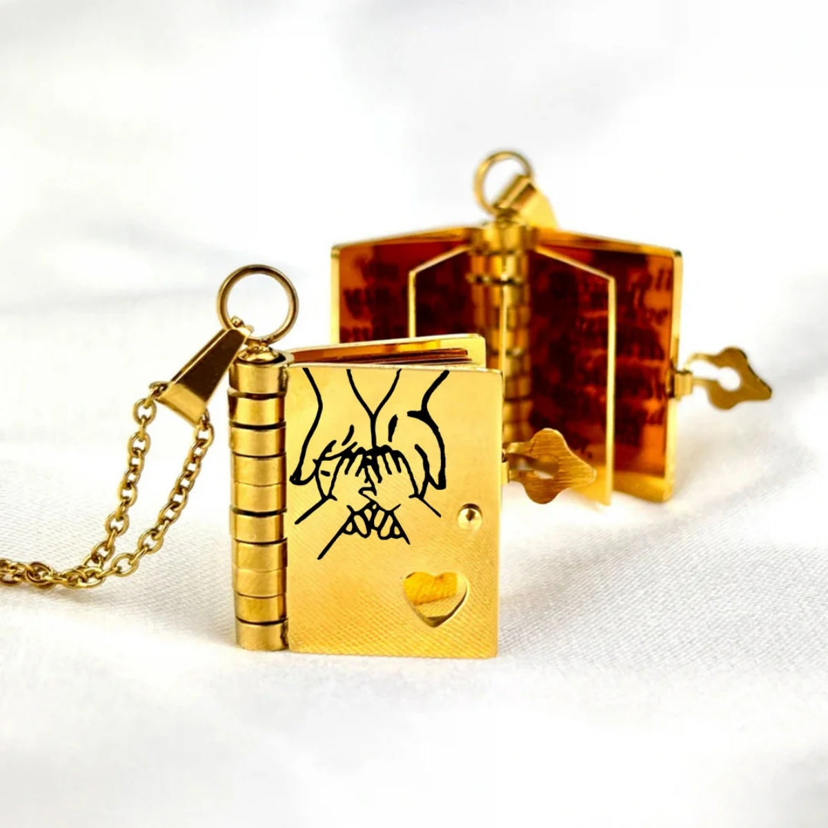 My Incredible Daughter Son Book Necklace