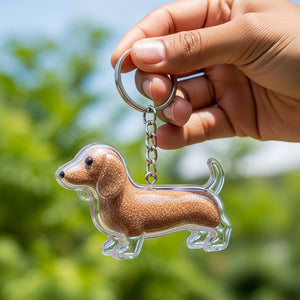 Dog Hair Collector Keychain Charm Memorial Storage Box