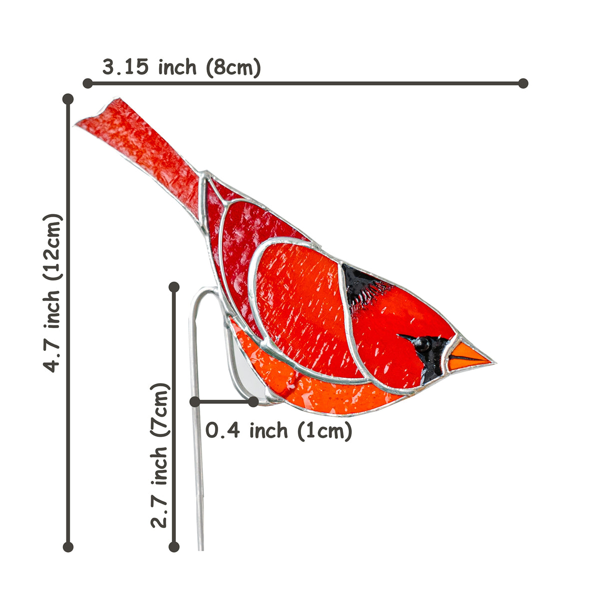 Stained glass planter farmhouse decor - Mother's Day gift for mom grandma