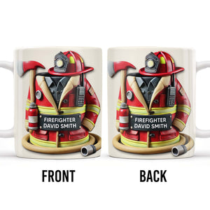 Personalized Firefighter Coffee Mug - Gift For Firefighters