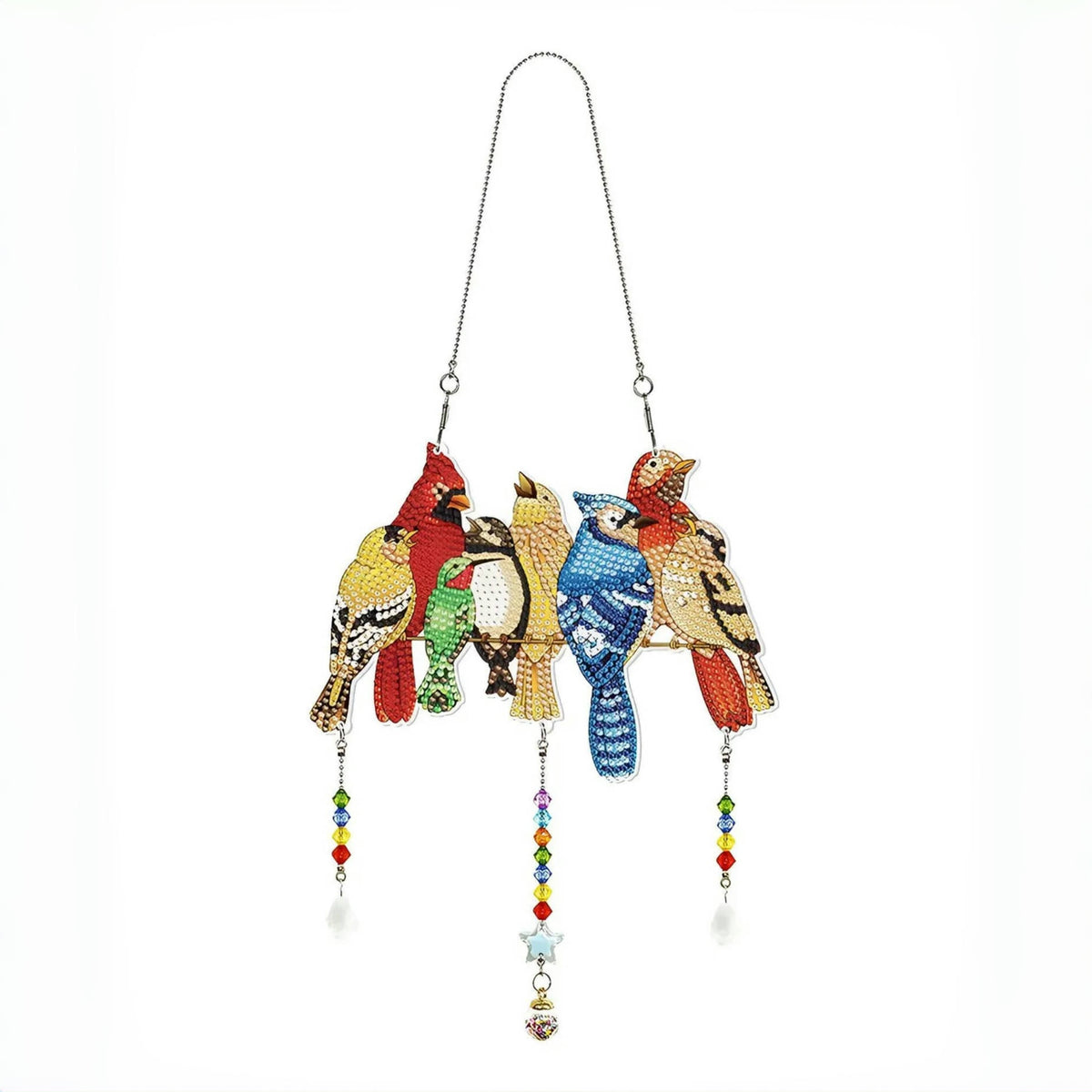 Diamond- Art Hanging Kit - Special Rhinestone 5D Window Ornament - Gift For Bird Lovers