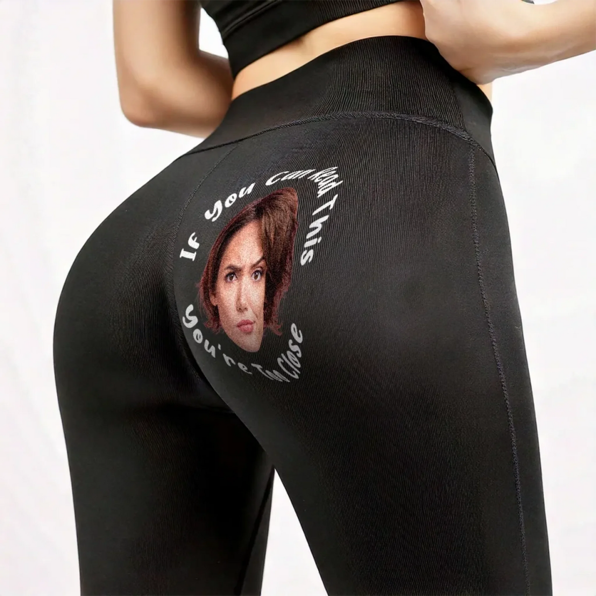 Eyes Up Here - Personalized Women Leggings - Gift For Wife, Anniversary