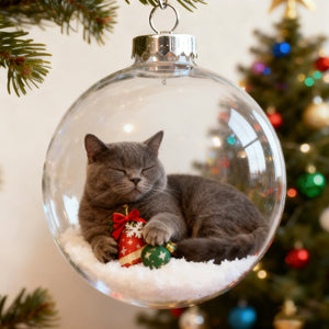 Cute Cat Christmas Ornaments