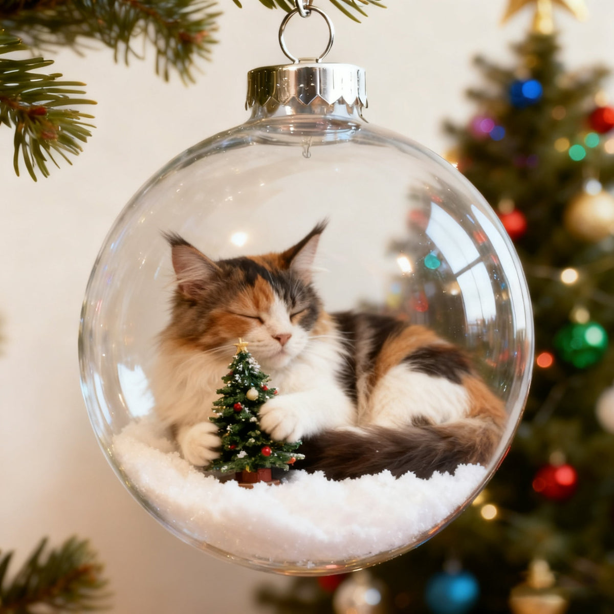 Cute Cat Christmas Ornaments