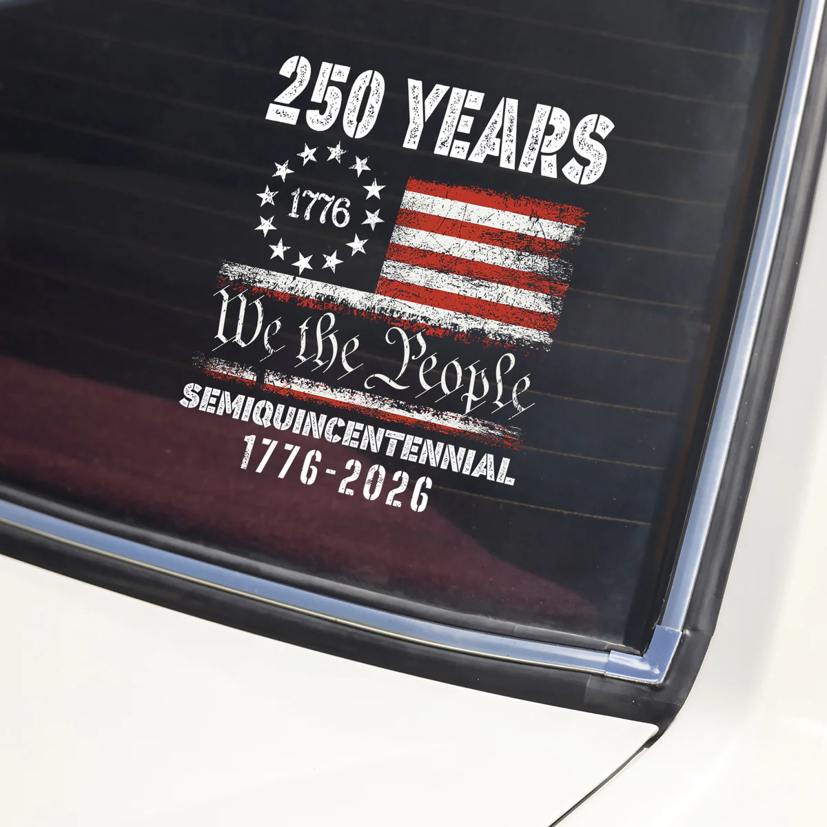 Celebrate Our America 250th Anniversary United States Car Window Decal Sticker