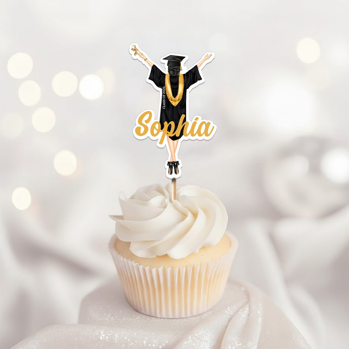 Custom Graduation - Personalized Cupcake Toppers