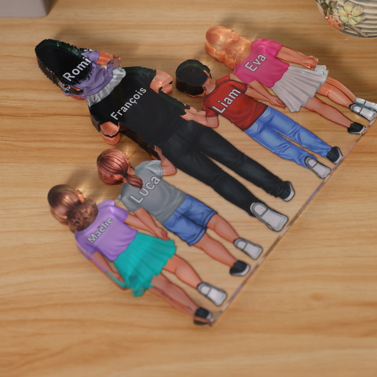 Personalized Dad And Kids Acrylic Plaque