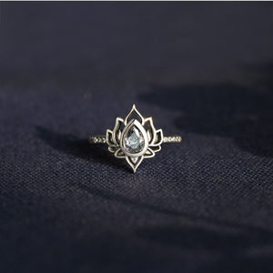 F*ck It and Begin Again Lotus Ring