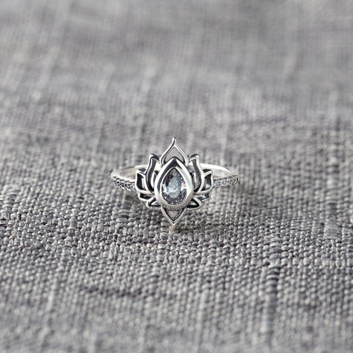 F*ck It and Begin Again Lotus Ring
