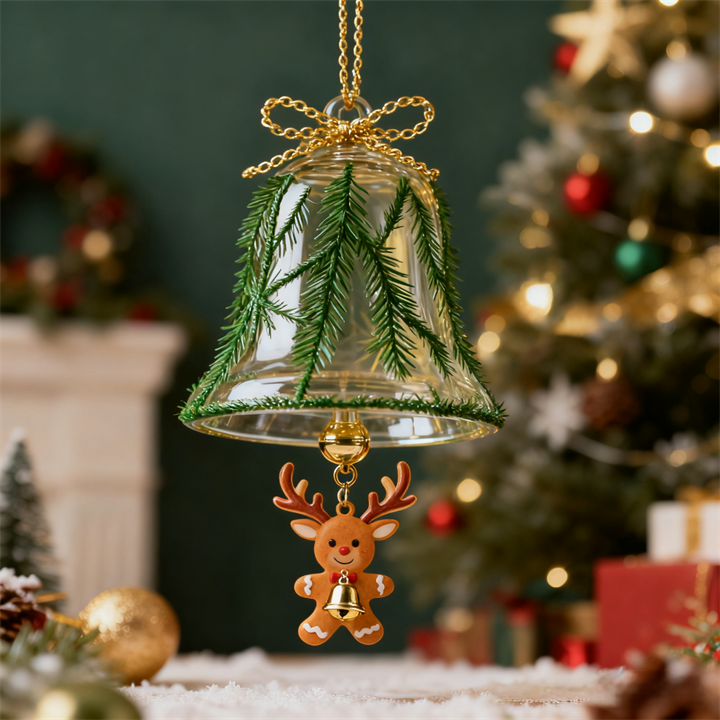 Christmas Bell Acrylic Pendant Ornament