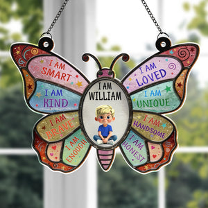 I Am Smart - Personalized Kid Suncatcher - Gift For Children