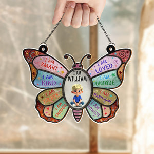 I Am Smart - Personalized Kid Suncatcher - Gift For Children