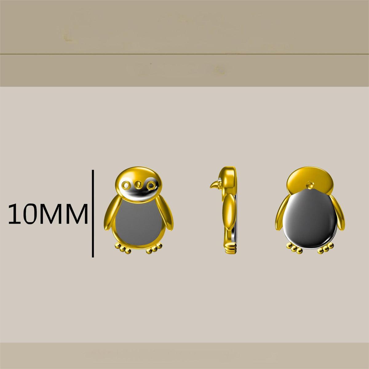 Tiny Penguin Opal Stud Earrings, Animal Earrings