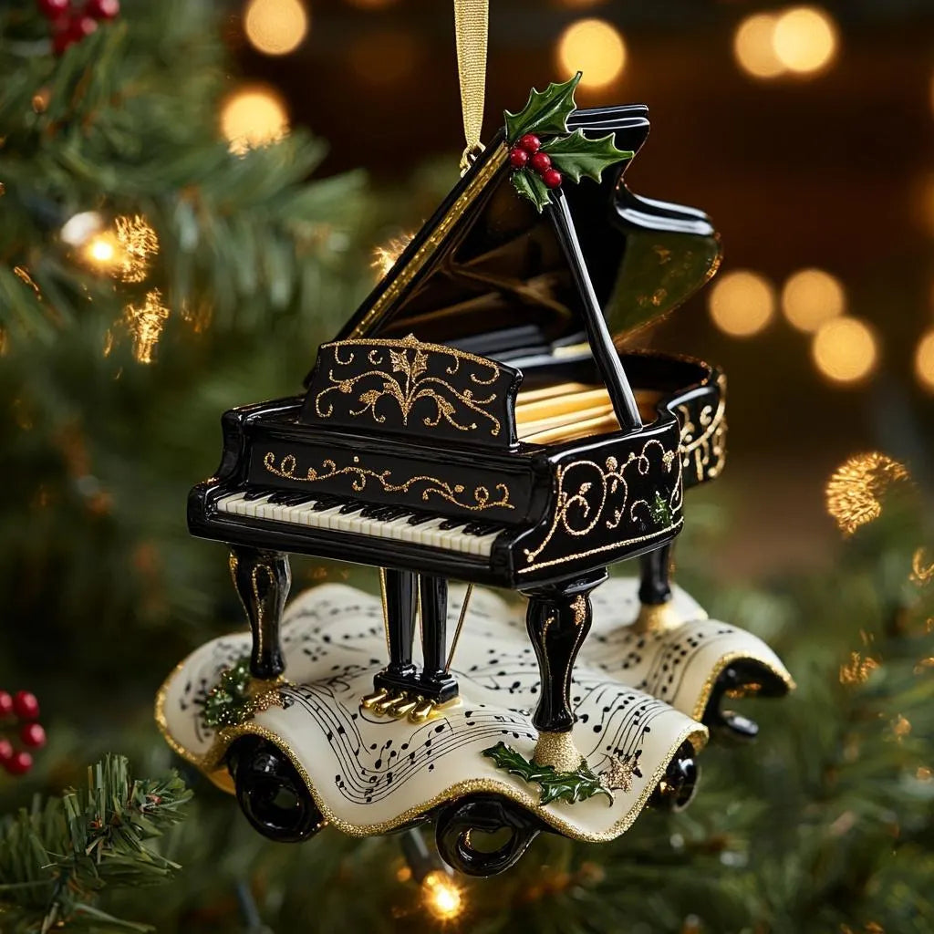 Piano Christmas Ornament - Gift For Pianist