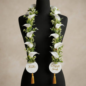 Personalized Layered Flower Floral Graduation Stole, Handmade Grad Sash 2026