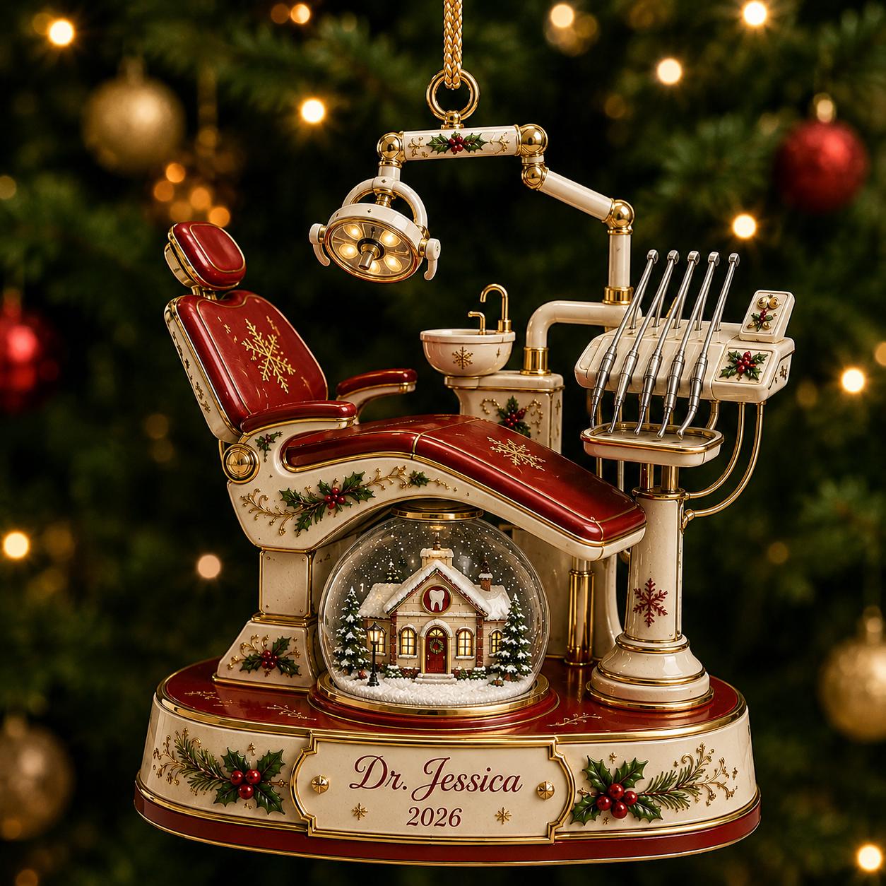 Personalized Dentist Christmas Ornament - Gift for Dentist