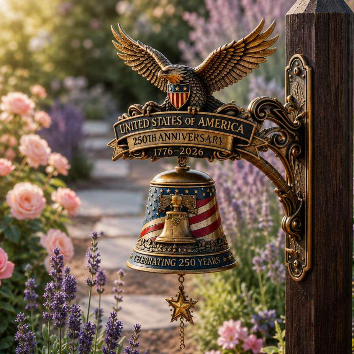 USA 250th Anniversary Door Bell - Independence Day Gift