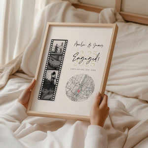 Personalised Couple Poster - Engagement Gift,Wedding Gift