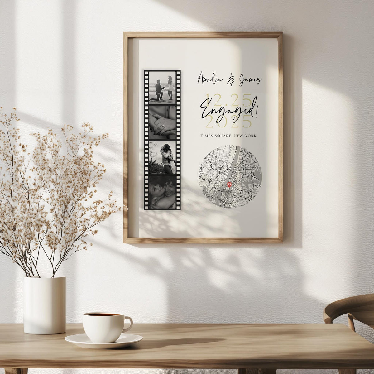 Personalised Couple Poster - Engagement Gift,Wedding Gift