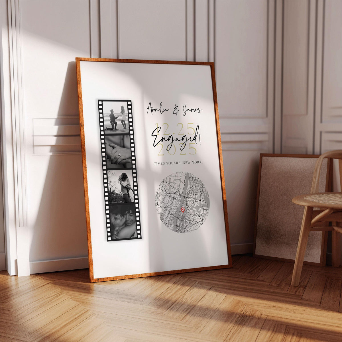 Personalised Couple Poster - Engagement Gift,Wedding Gift