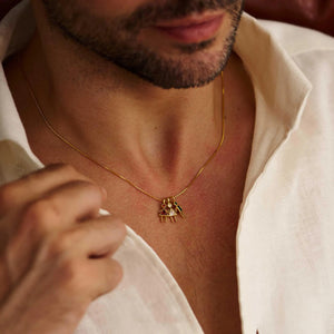 Personalized Birthstone Kids Charms Necklace - Gift for Mom Grandma