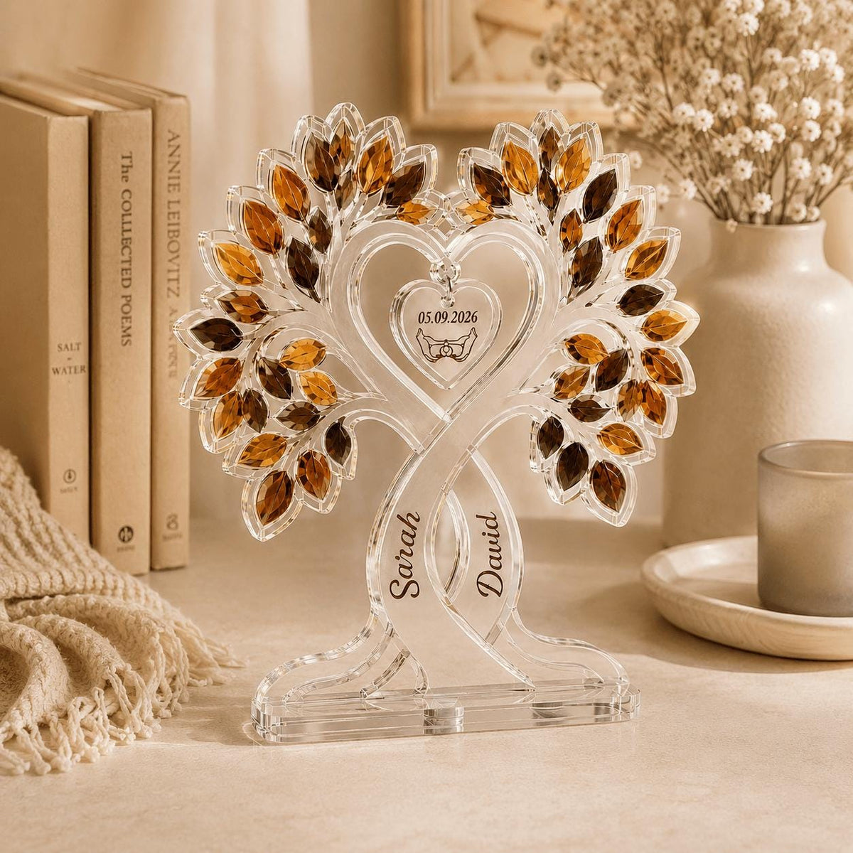 Personalized Acrylic Plaque - Wedding Gift for Couple