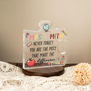 Thank You Teachers - Personalized Acrylic Plaque - Teacher Appreciation Gift