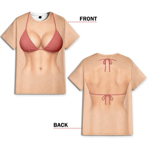 Personalized Funny Beach Body 3D Sexy Body Bikini Summer 3D Shirt - Gift For Woman