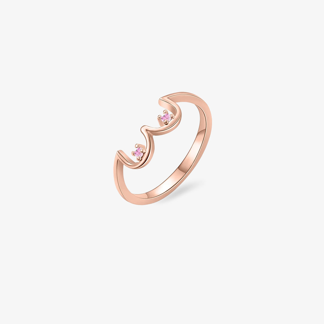 Breast Cancer Awareness-Pink Diamond Boobs Ring