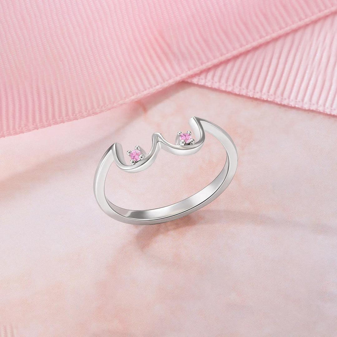 Breast Cancer Awareness-Pink Diamond Boobs Ring