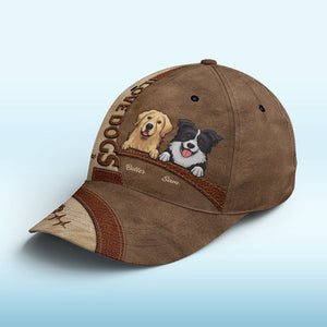 Life Is Better With Dogs - Dog Personalized Custom All Over Print Classic Cap