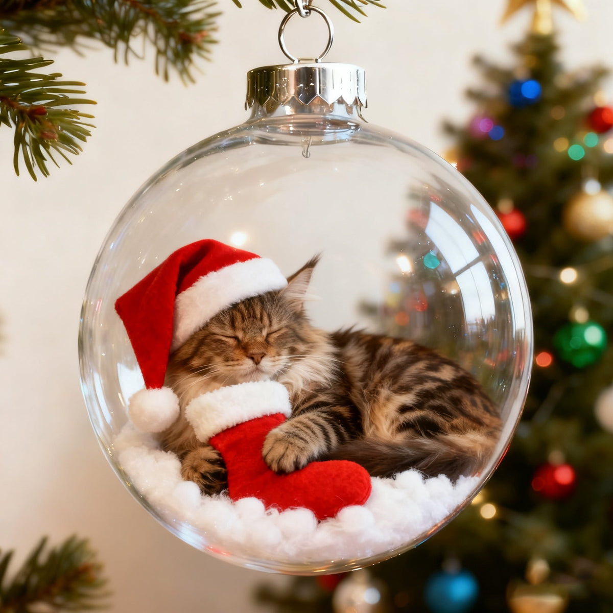 Cute Cat Christmas Ornaments