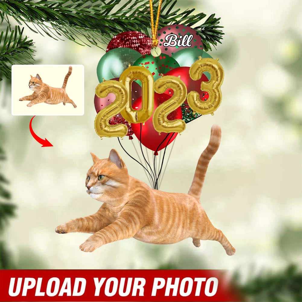 Personalized Upload Your Dog Photo Dog Hanging Balloons Acrylic Ornament